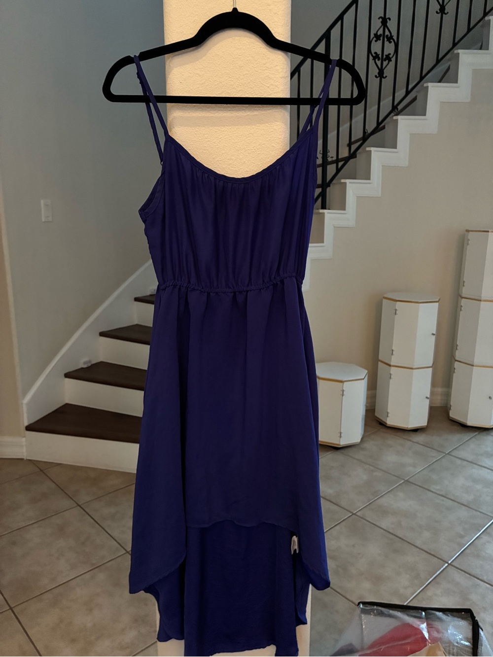 Cotton On Purple High-Low Spaghetti Strap Dress